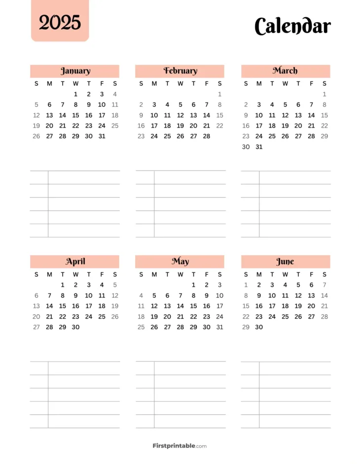 Birthday Calendar 2025 Printable