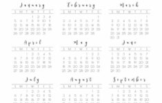 2025 Calendar Printable – 18 Cute & Free 2025 Yearly Calendar pertaining to Mini Calendar Printable 2025