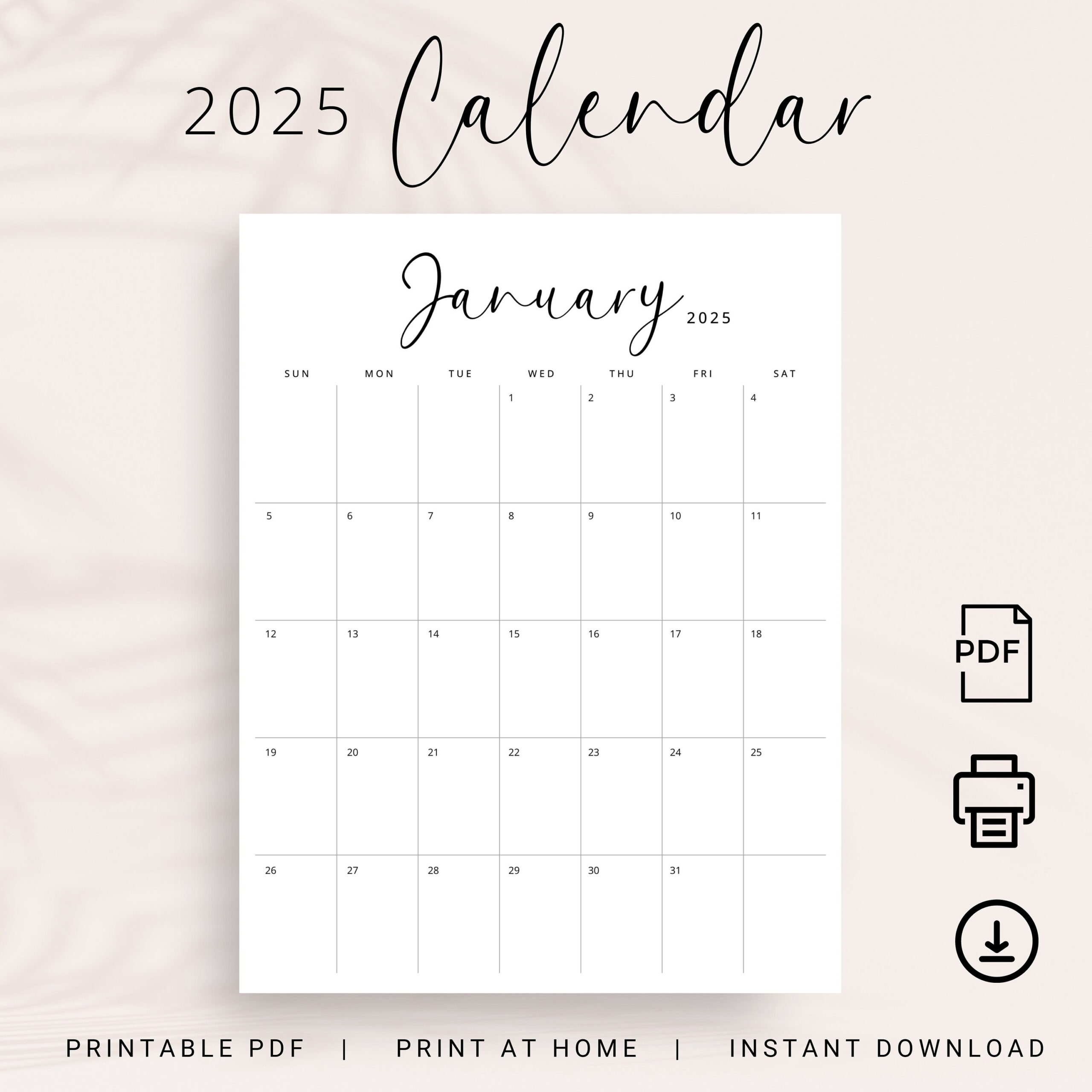 2025 Kalender 2025 Monatsplaner Printable 2025 Vertikaler inside Undated Monthly Calendar 2025 Printable