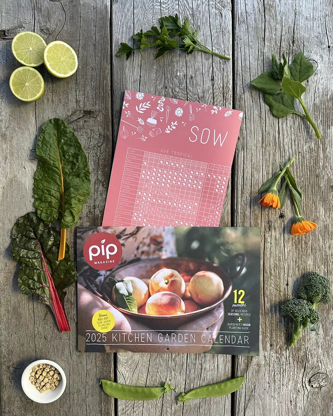 2025 Pip Kitchen Garden Calendar - Pip Magazine in Printable Veg Planting Calendar 2025