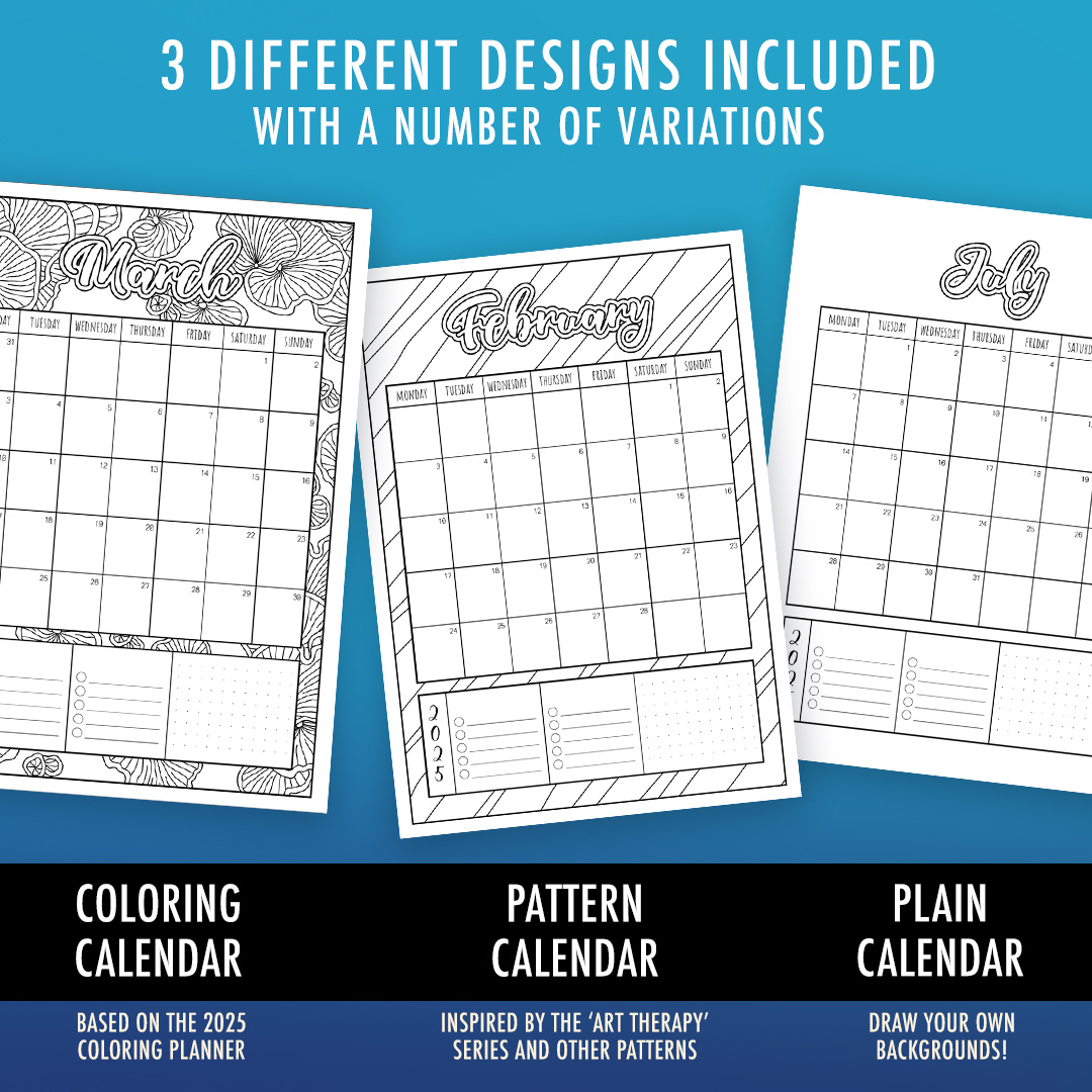 2025 Printable Colouring Calendar – Creative &amp;amp; Organised Fun inside Free Printable Advent Calendar 2025 To Color