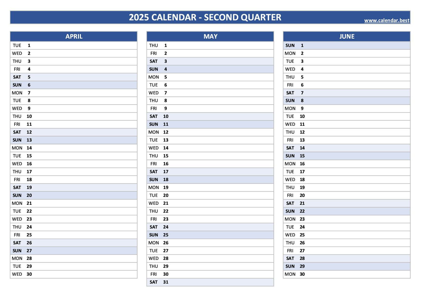 2025 Quarterly Calendar To Print regarding 2025 Printable Quarterly Calendar