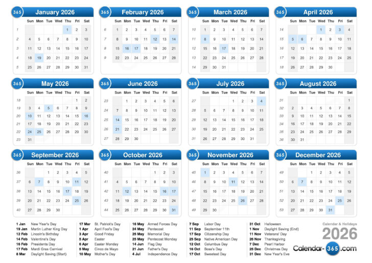 Google Calendar 2026 Printable