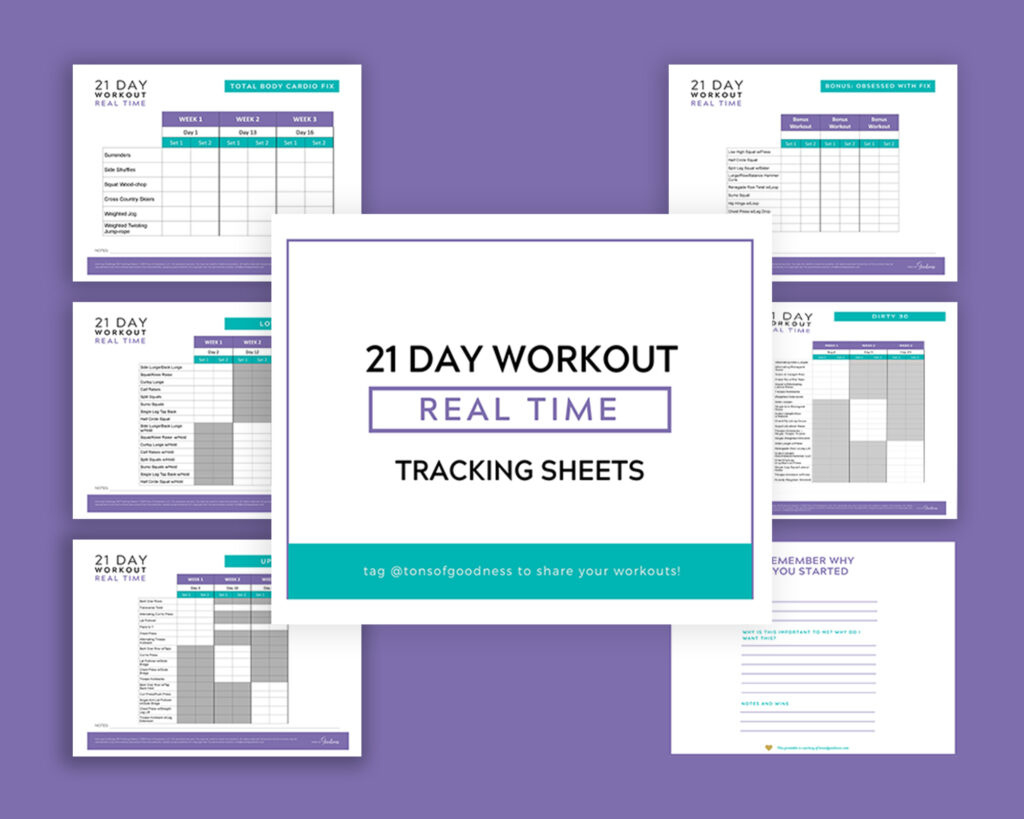 21 Day Fix Real Time Review And Tracking Sheets ⋆ Tons Of Goodness with regard to 21 Day Fix Real Time Calendar Printable