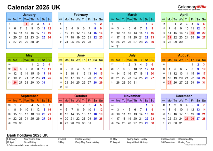 Printable 5 Day Calendar 2025