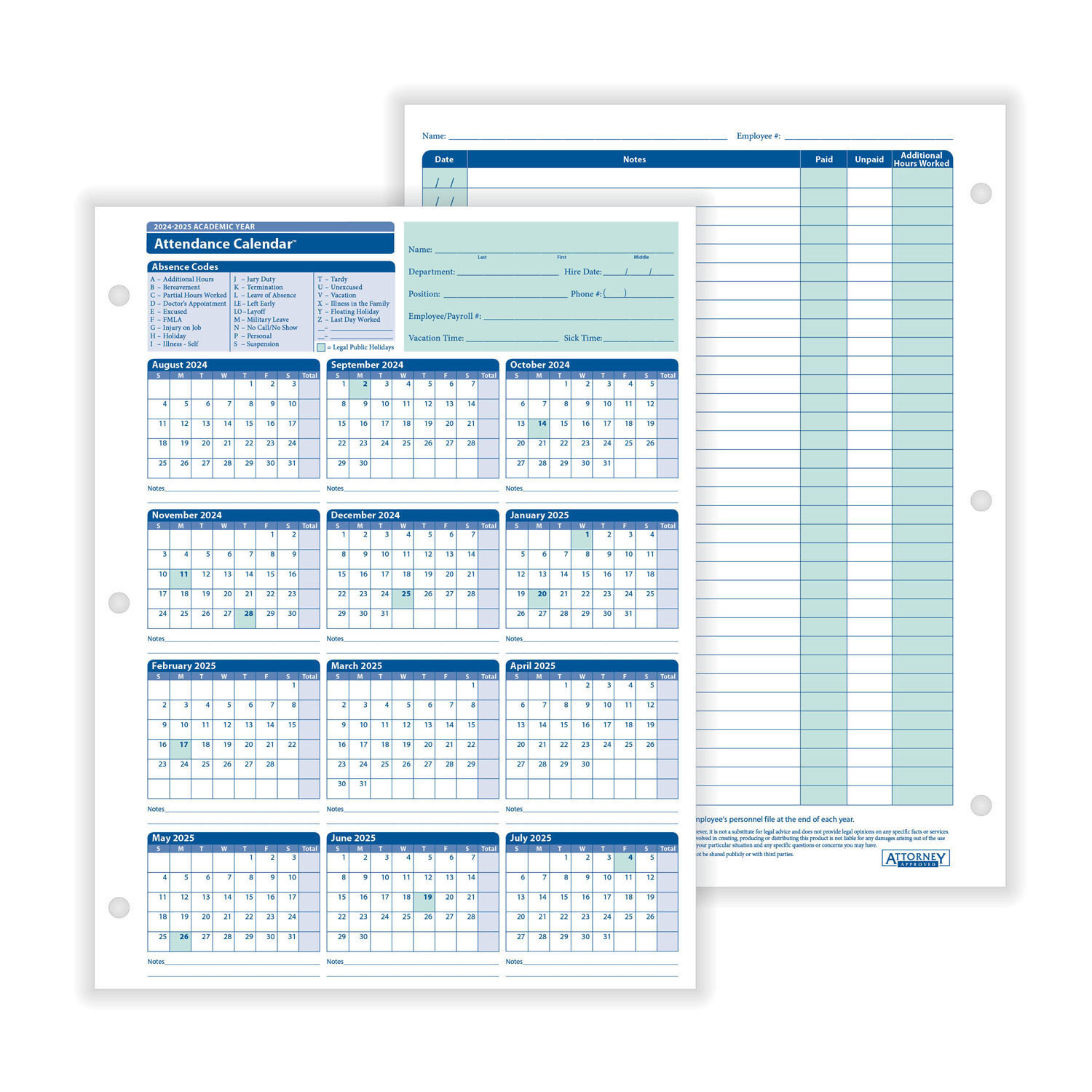 Complyrightdealer | 2024-2025 Academic Year Employee Attendance regarding 2025 Employee Calendar Printable