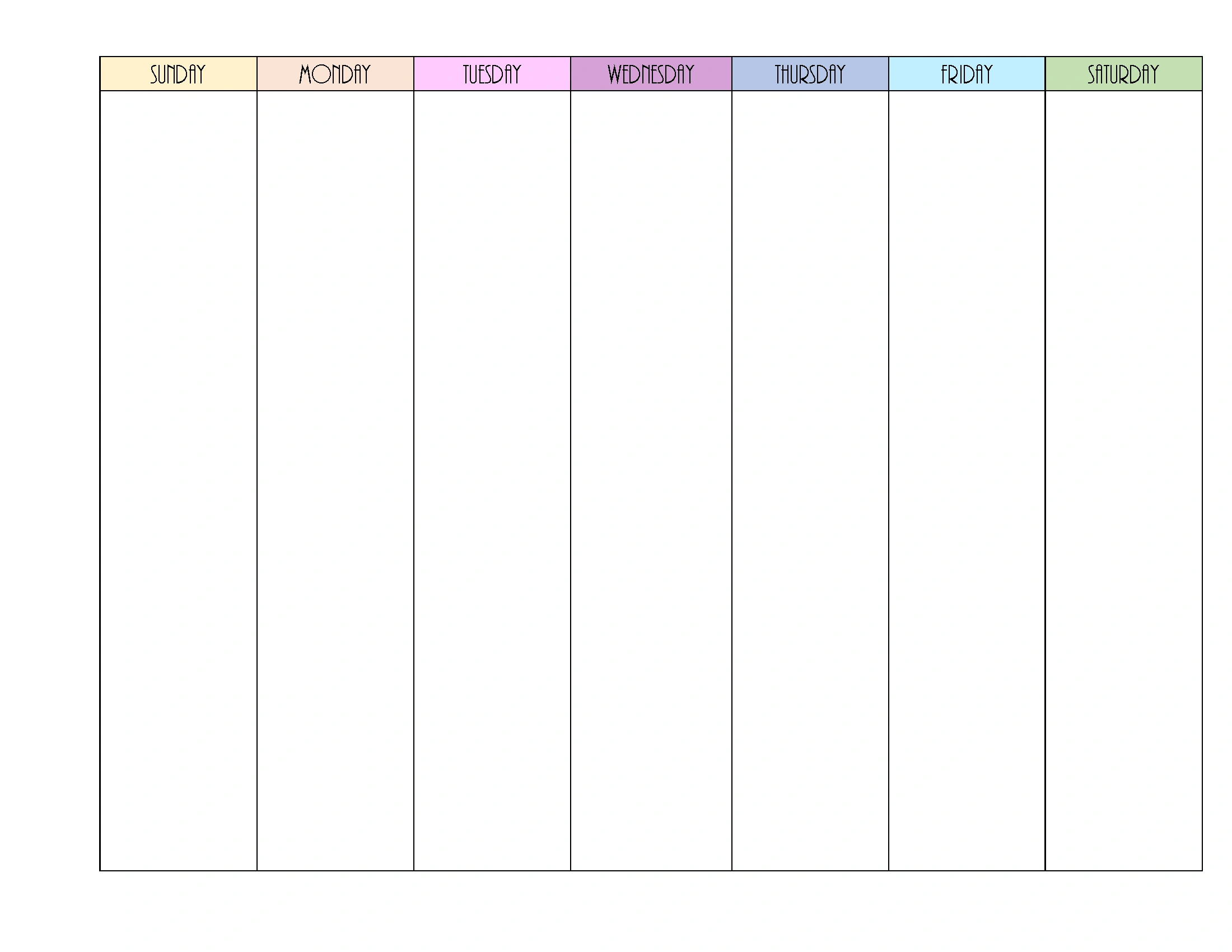 Free 2024 Weekly Planner Pdf Printable | Instant Download pertaining to 7 Day Printable Weekly Calendar