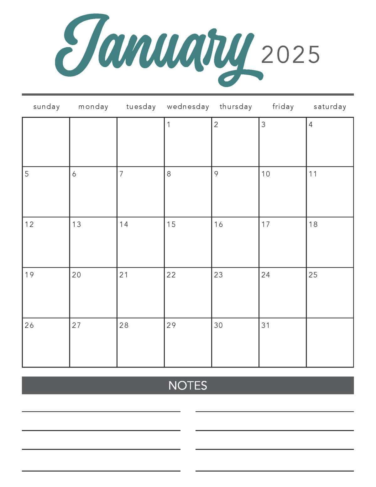 Free 2025 Printable Calendar Template - I Heart Naptime regarding Printable Monthly Meal Calendar 2025