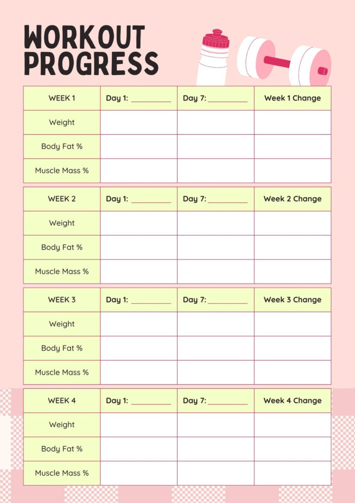 30 Day Workout Calendar Printable