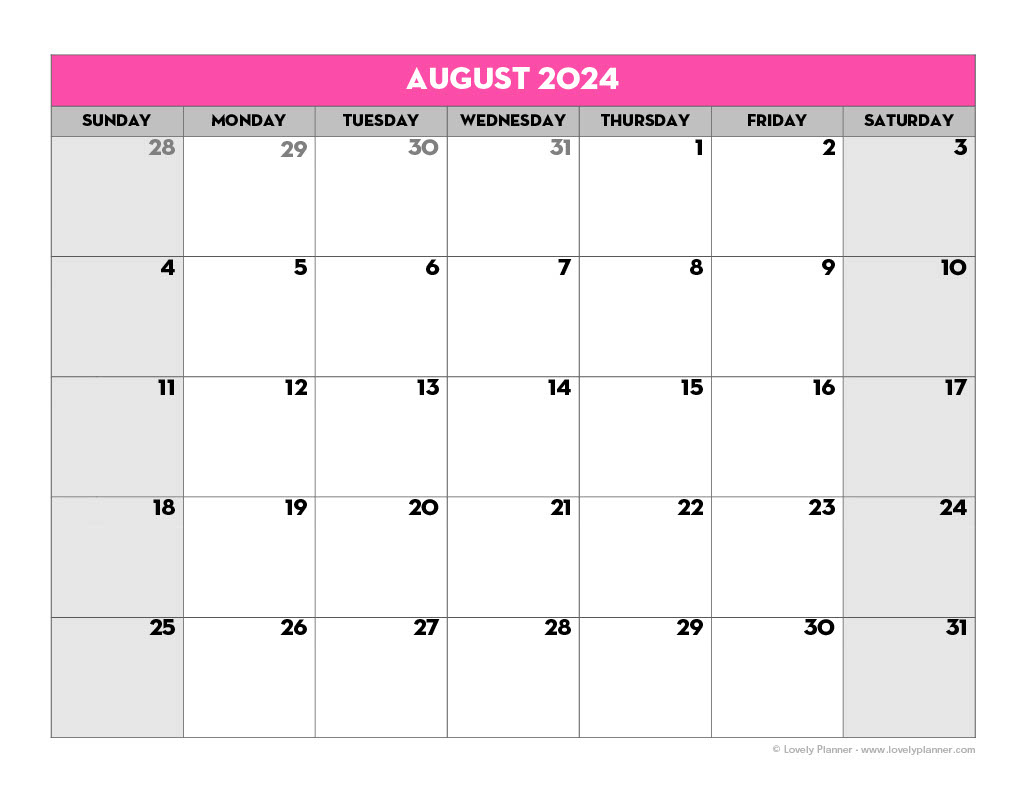 Free Printable 2024-2025 School Calendar - Lovely Planner pertaining to 18 Month Printable Calendar