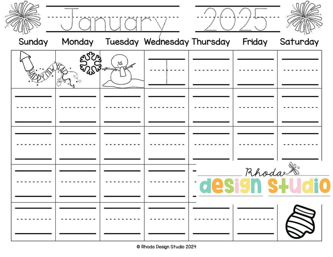 Free Traceable Calendar Pages: Months Of The Year Worksheets for Calendar 2025 For Kindergarten Printable