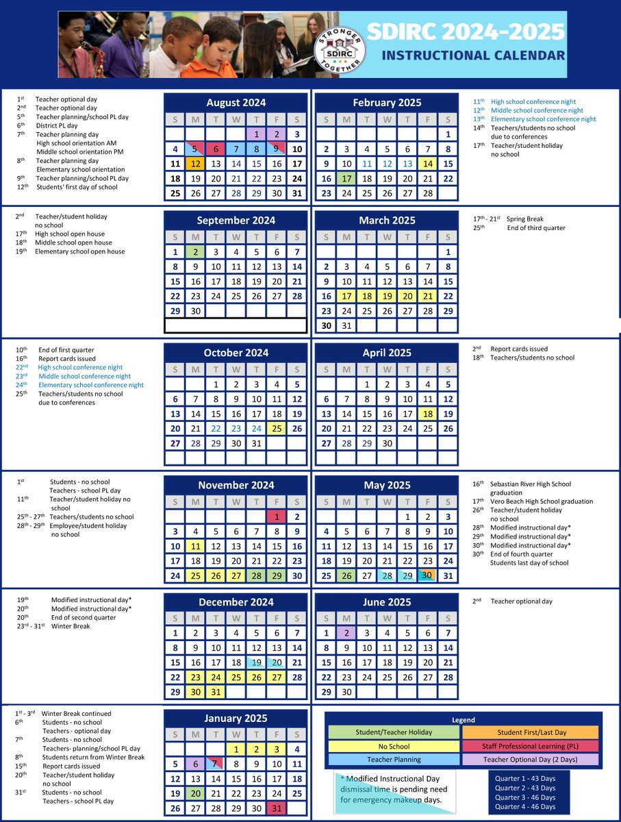 Indian River Schools On X: &amp;quot;Check Out Our 2024-2025 Instructional with regard to Irsc Calendar 2025 Printable