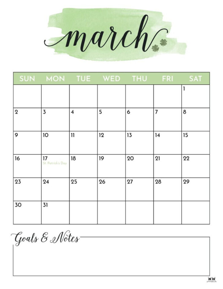 Free Printable March Calendar 2025