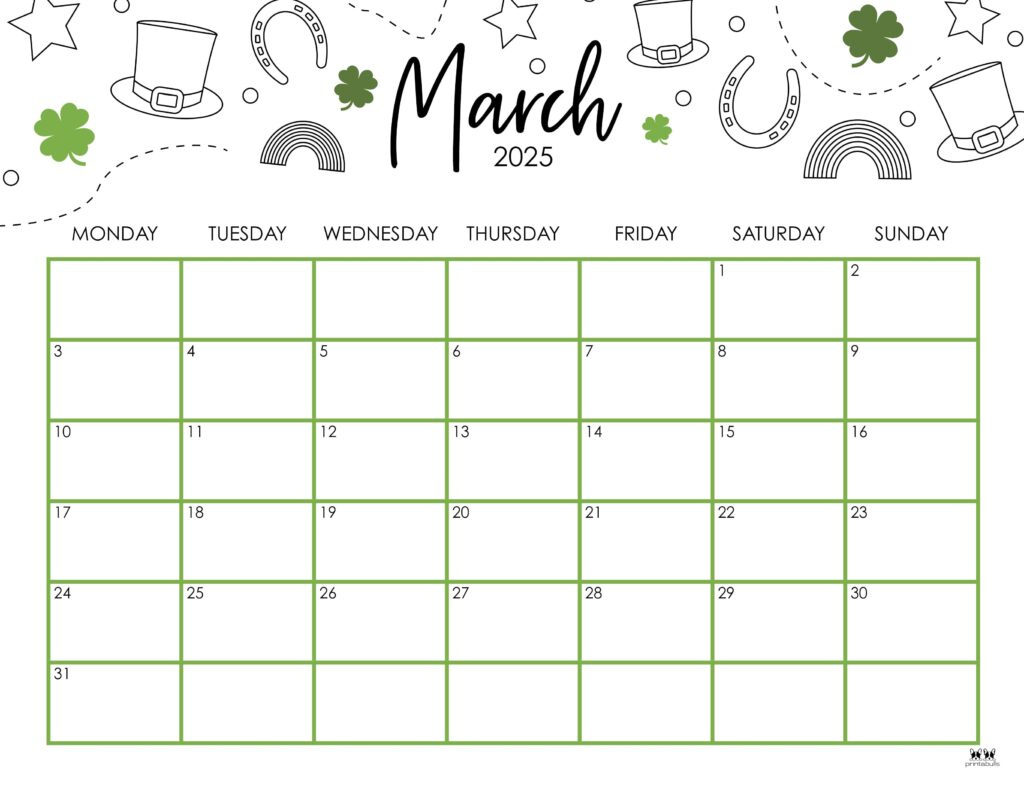 March 2025 Calendars - 107 Free Printables | Printabulls with regard to Calendar 2025 Printable March