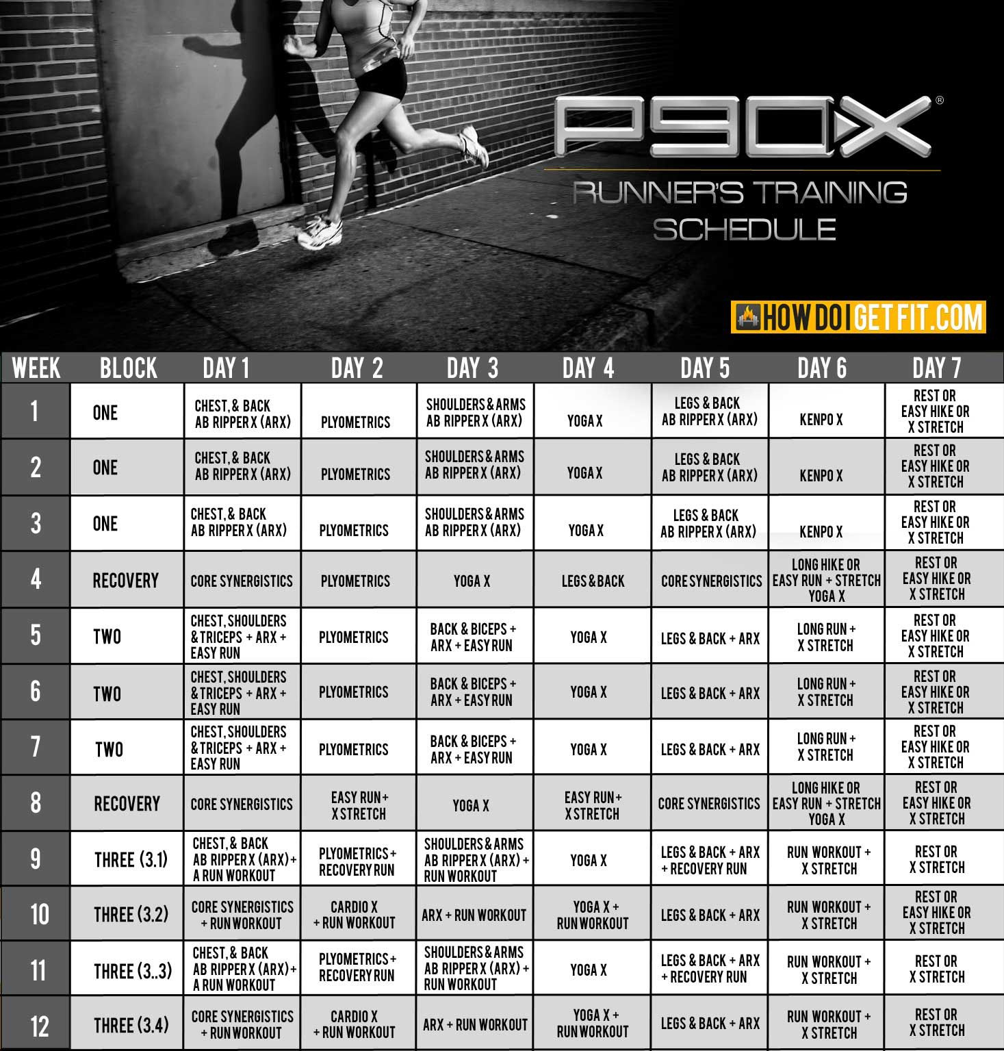 P90X Program Store within P90x Workout Calendar 2025 Printable