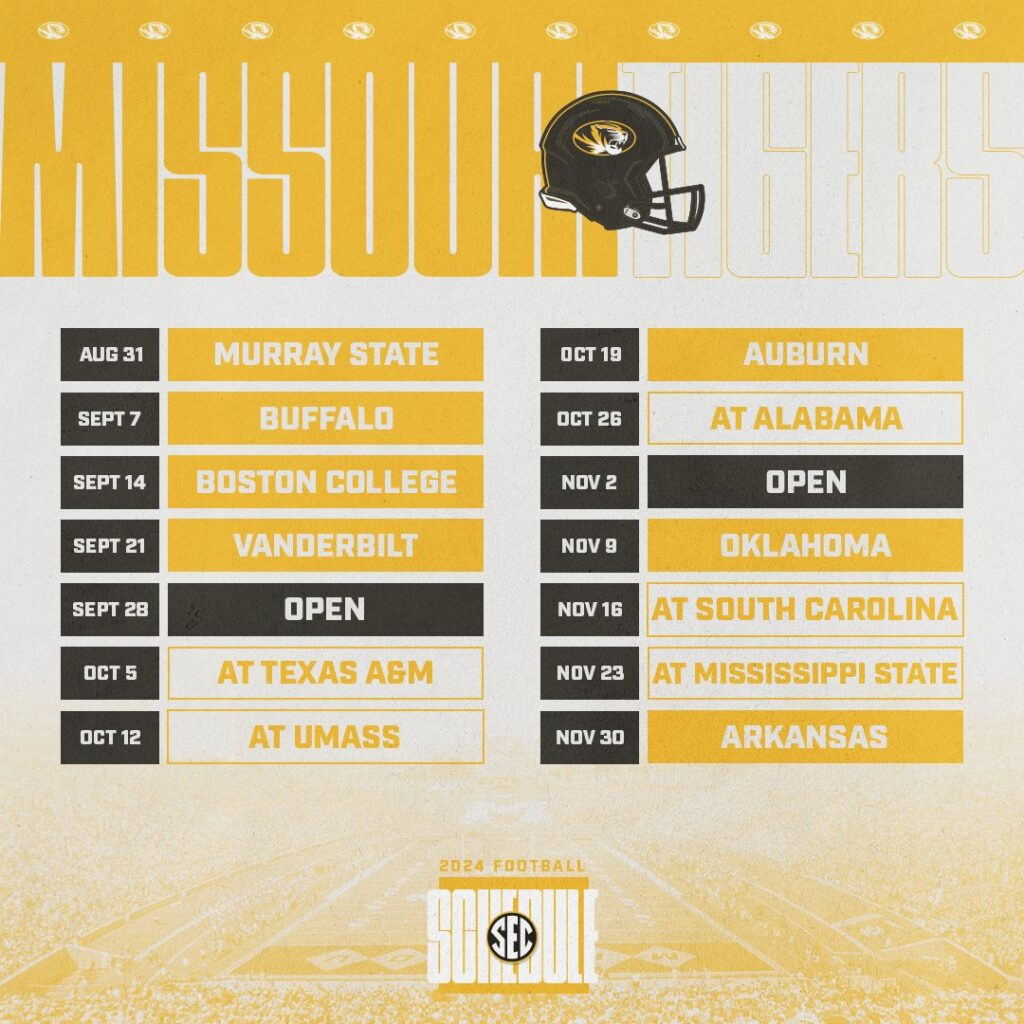 Schedule 2025 - Find Upcoming Events Schedule And Update pertaining to Mizzou Calendar 2025-2026 Printable