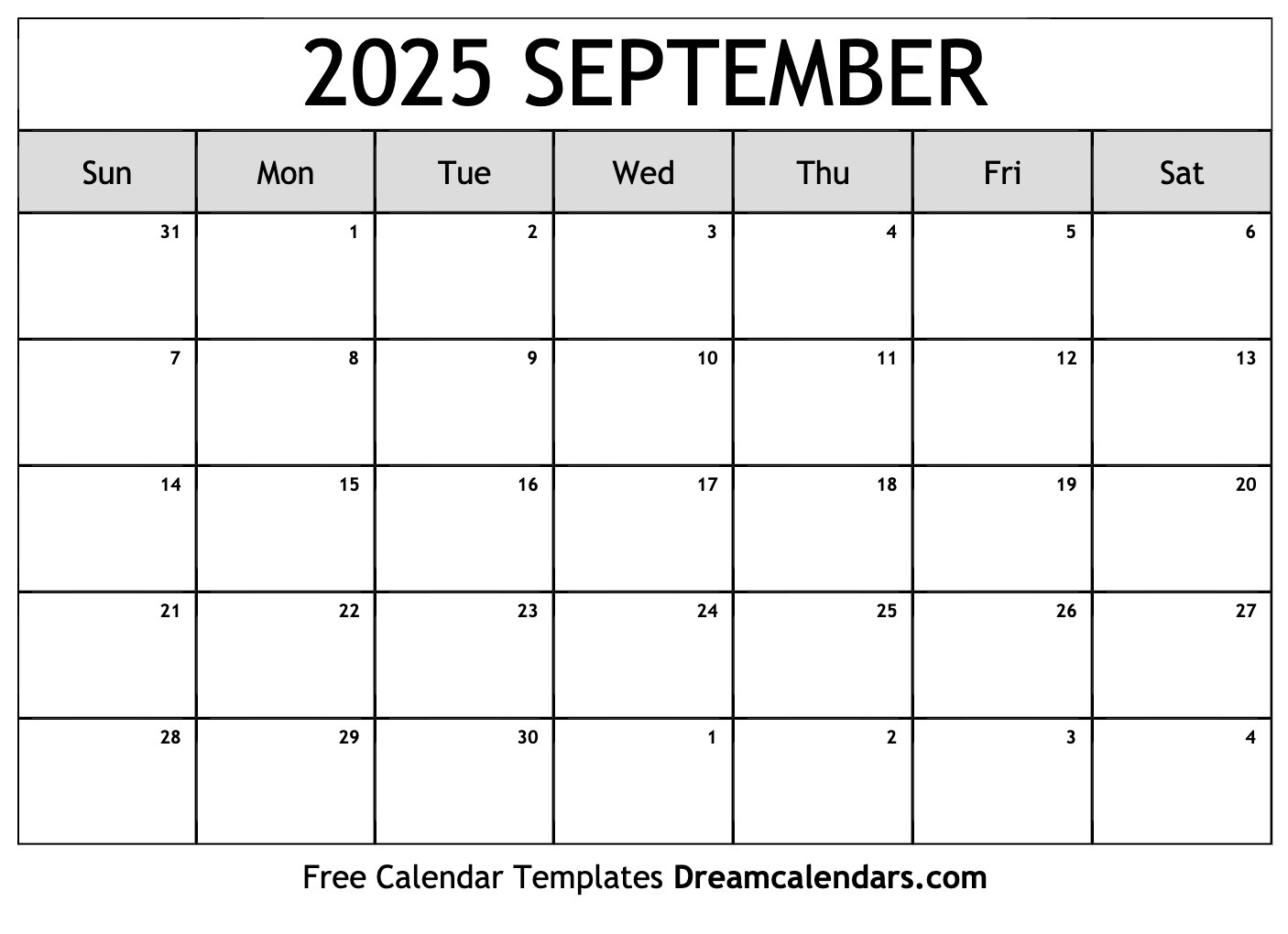 September 2025 Calendar - Free Printable With Holidays And Observances in Free Printable Sept Calendar 2025