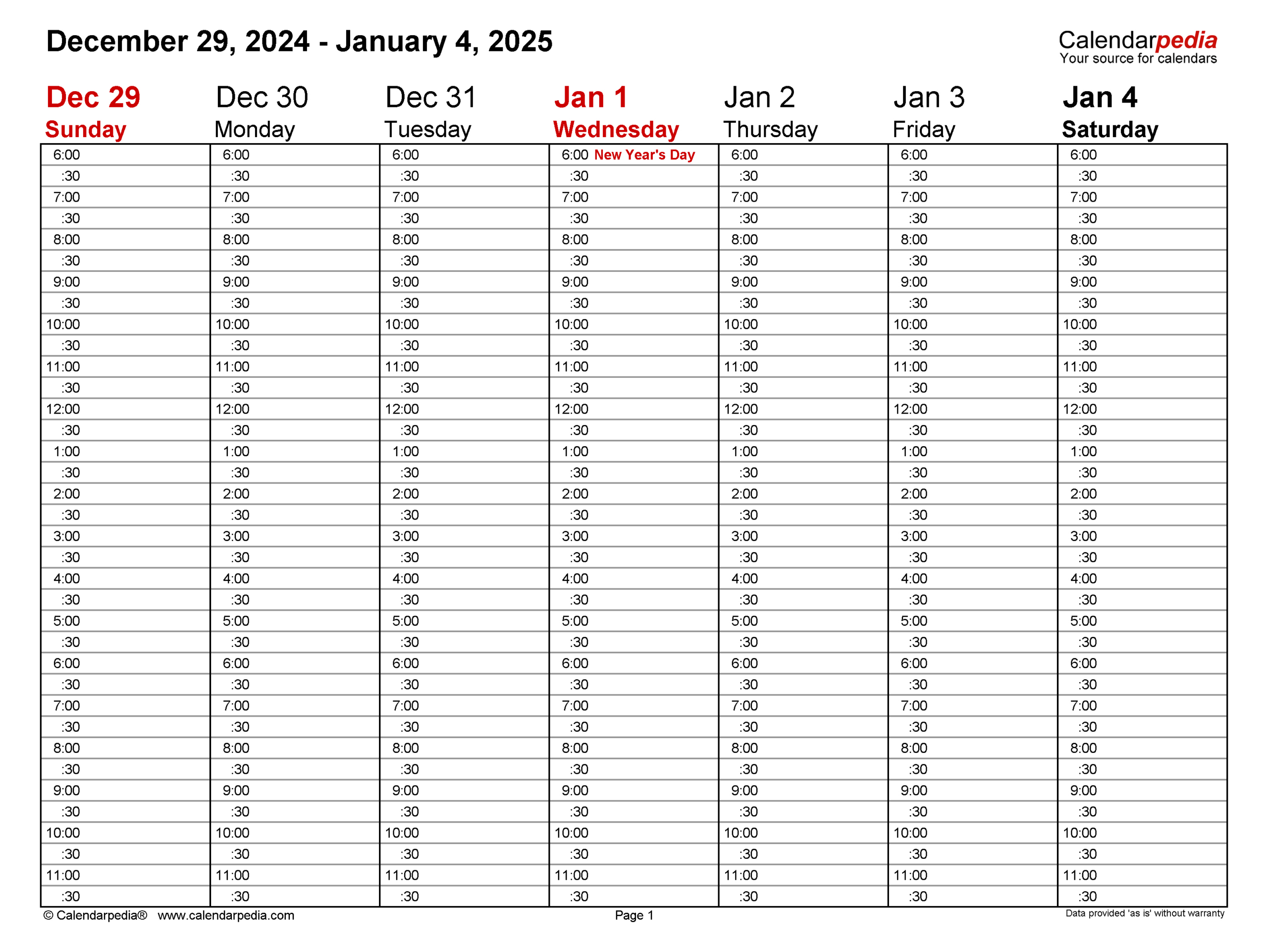 Weekly Calendars 2025 For Pdf - 12 Free Printable Templates intended for Free Printable 7 Day Weekly Calendar 2025